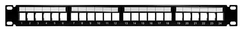 Panneau de brassage Keystone vide 24 ports 1U SYNCONNECT (SC-PA24-1U)