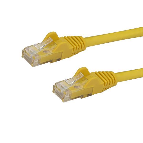 StarTech Snagless Cat6 UTP Patch Cable (Yellow) - 15 ft. (N6PATCH15YL)