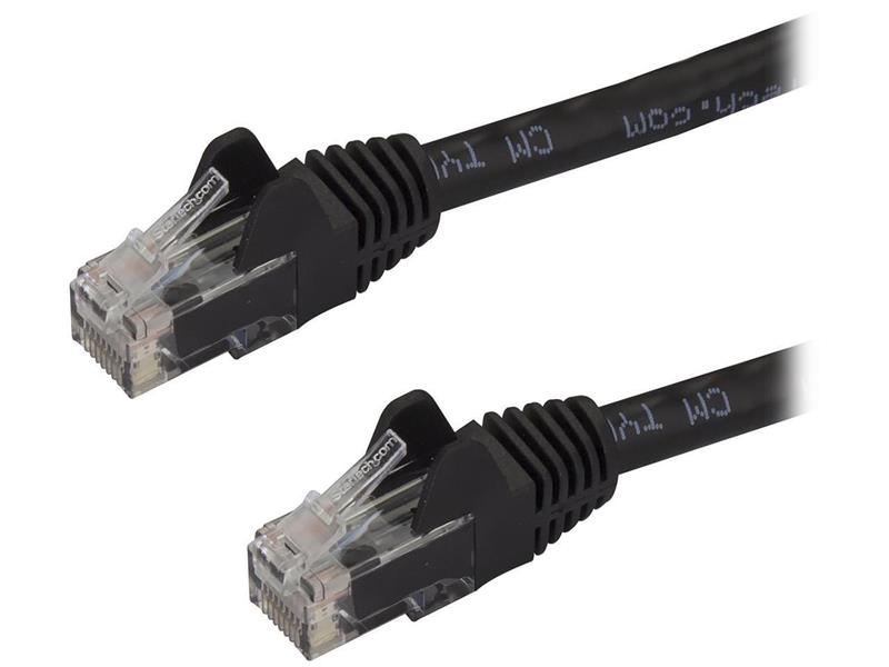 StarTech Snagless Cat6 UTP Patch Cable - ETL Verified (Black) - 3 ft. (N6PATCH3BK)