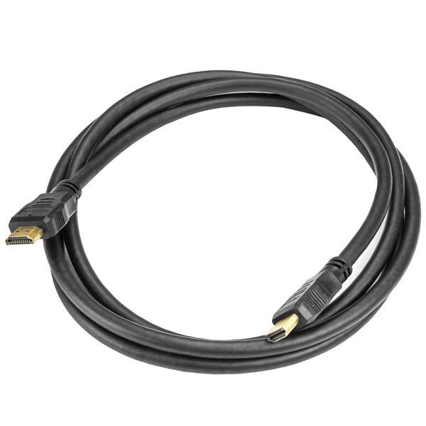 StarTech 2m High Speed HDMI Cable - M/M- Shielding - Black (HDMM2M)