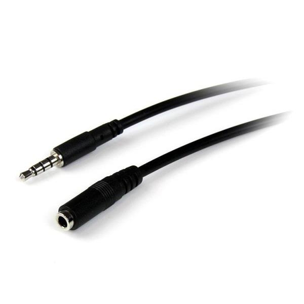 STARTECH 2m 3.5mm 4 Position TRRS Headset Extension Cable - M/F, Black