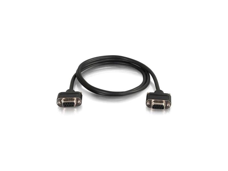 Cables To Go 6ft CMG-Rated DB9 Low Profile Null Modem F-F (52175)