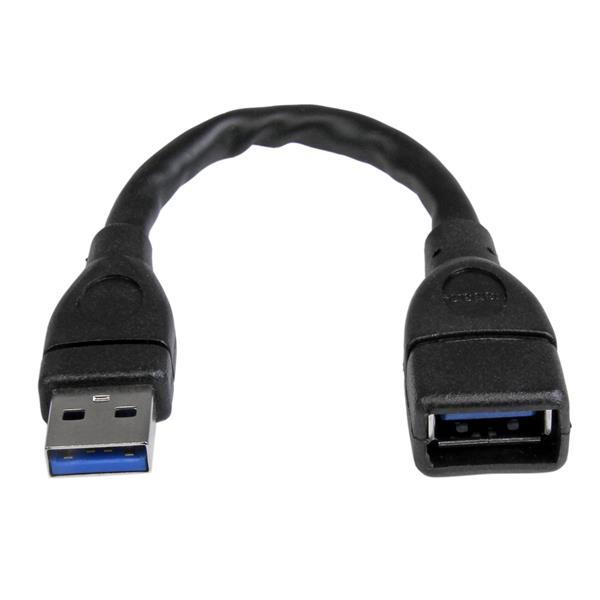 STARTECH 6 in SuperSpeed USB 3.0 Extension Cable A to A M/F