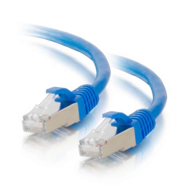 Cables To Go Cat5e Snagless Shielded (STP) Ethernet Network Patch Cable - Blue 100ft (28707)