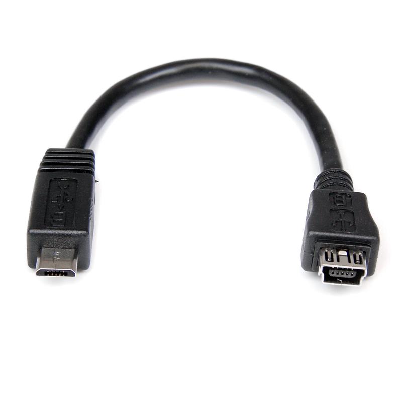 STARTECH 6in Micro USB to Mini USB M/F (UUSBMUSBMF6)