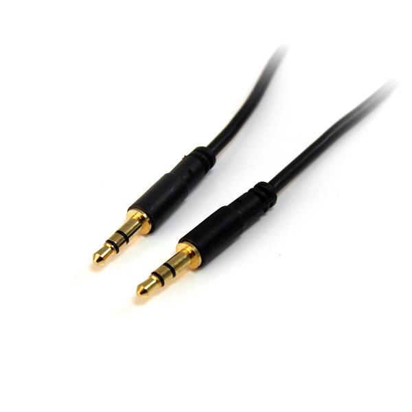 StarTech Slim 3.5mm Stereo Audio Cable 10 ft. - M/M | MU10MMS