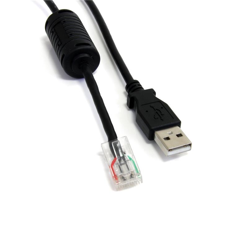 STARTECH Smart UPS Replacement Type A (M) USB - RJ-45 (M) Black. 6ft