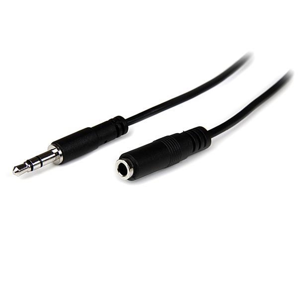 StarTech (MU1MMFS) - Câble d'extension audio stéréo mince de 3,5 mm -- M/F - 1 m