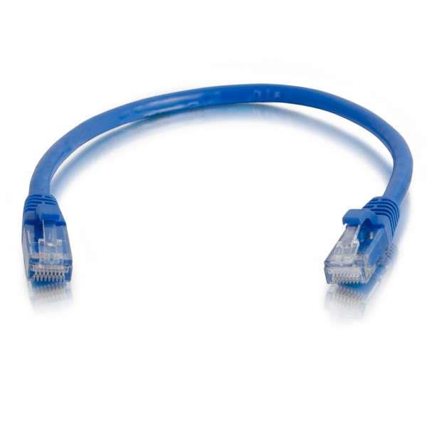 C2G CAT5E Snagless UTP Cable - Blue, 6 ft