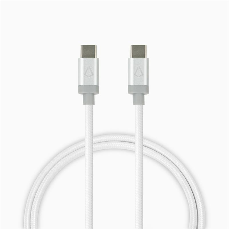 10 ft White USB-C to C Premium Braided LBT Cable