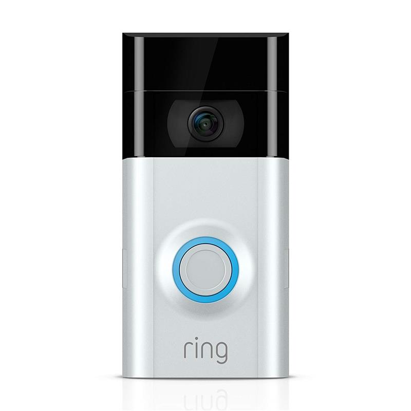 Ring Video Doorbell 2, Wireless -  Satin Nickel