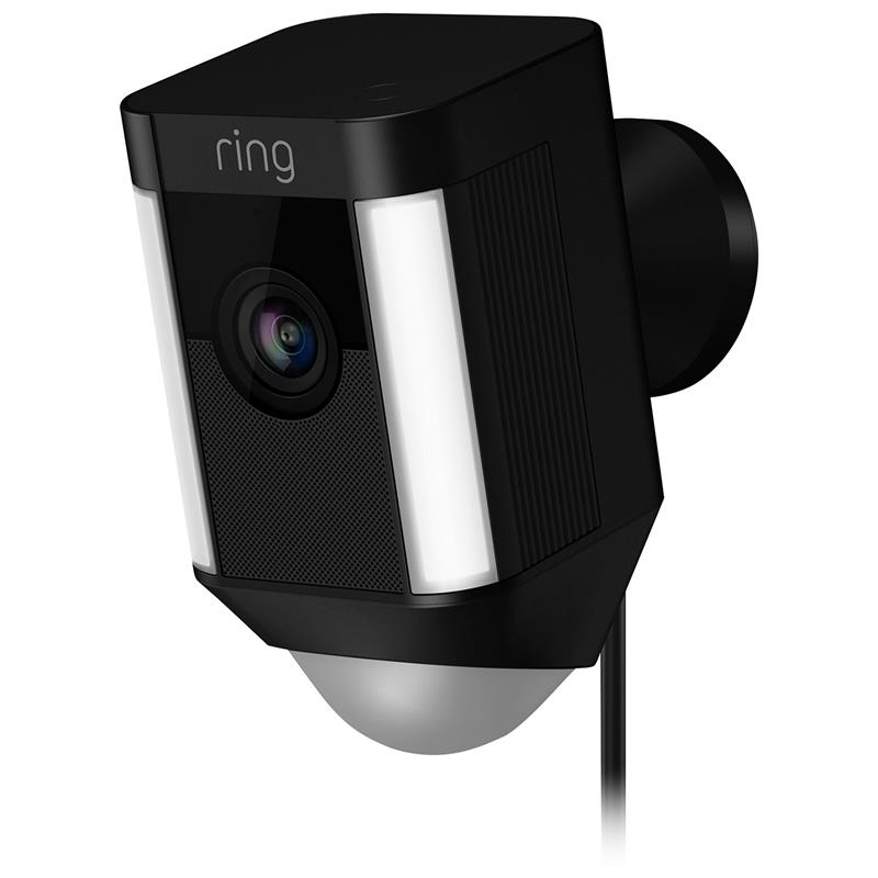 Ring Spotlight Cam Wired HD Security Camera - Black