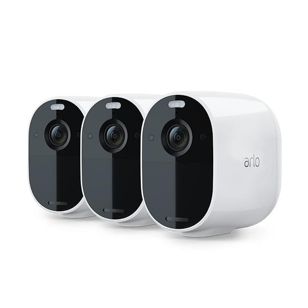 Arlo Essential (VMC2330-100CNS) Spotlight Camera | 3 Pack | Wire-Free, 1080p Video | Color Night Vision, 2-Way Audio, 6-Month B