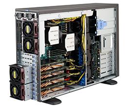 Supermicro SuperChassis 747BTQ Tower / 4U rackmountable GPU Server Chassis - 2x 1600W Power Supply (CSE-747BTQ-R1K62B) - Ready 