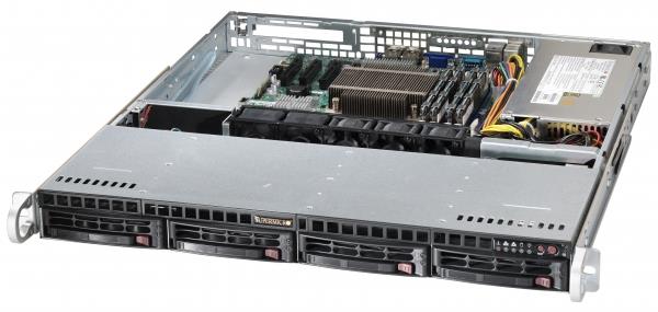 SuperMicro SC813MFTQ 1U Rackmount Chassis - 800W Redundant Power Supply (CSE-813MF2TQC-R804CB)