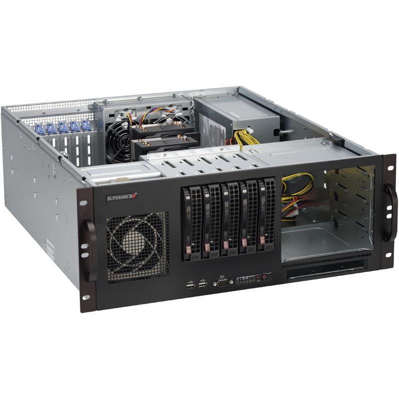 Supermicro CSE-842TQC 4U Rackmount Server Chassis - 668w Power Supply 5x 3.5" Internal Bays (CSE-842TQC-668B)