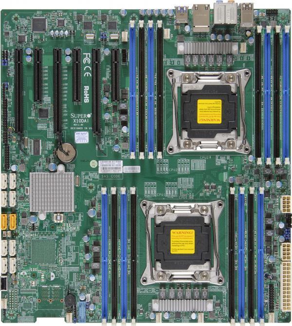 Supermicro X10DAi Server Motherboard -ETAX, Retail Pack (MBD-X10DAI-O) - for LGA2011 Intel Xeon E5-2600 v4 v3 CPU