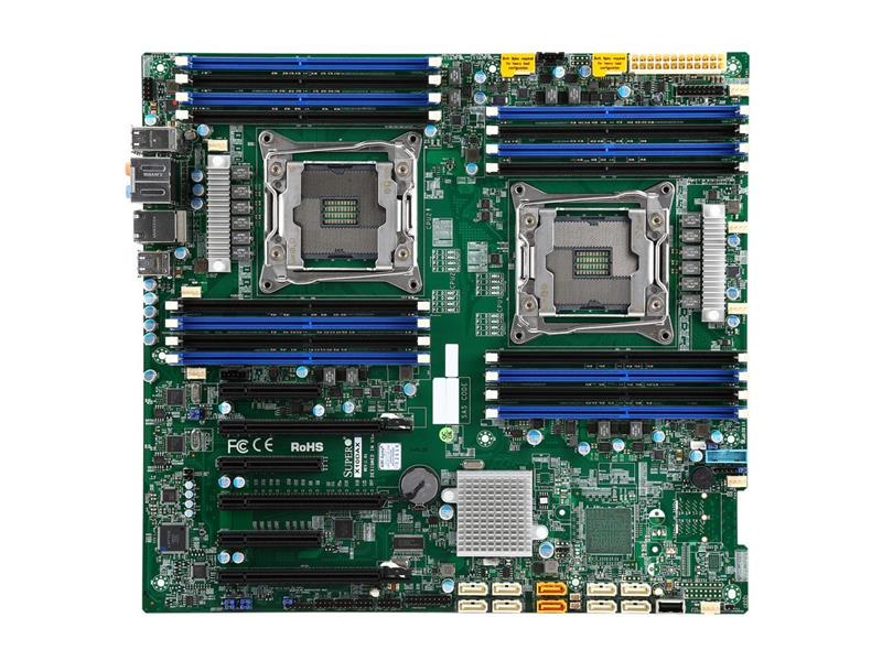 Supermicro X10DAX Server Board - LGA2011 Dual-Socket Xeon E5-2600 v4/v3 E-ATX (MBD-X10DAX) *Supports up to 2TB ECC memory, 3x P