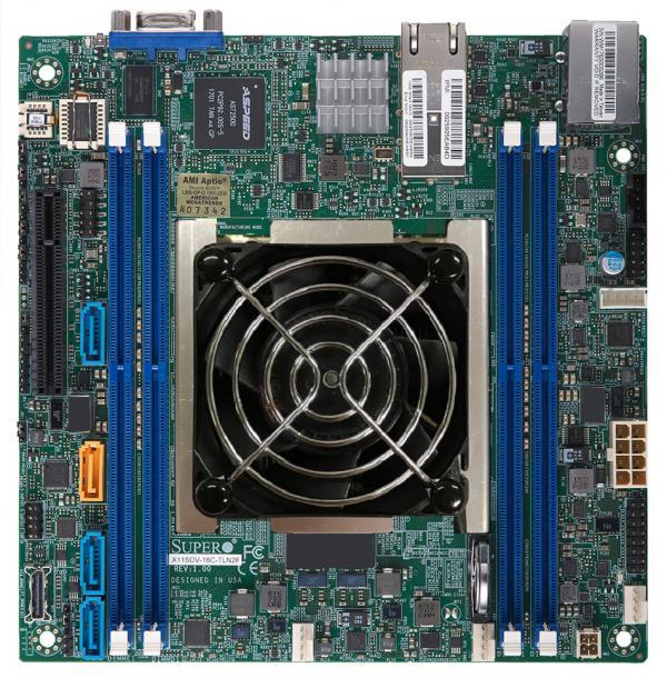 Supermicro X11SDV-16C+-TLN2F CPU-Embedded Server Board - with Intel Xeon D-2183IT16-Core 32-Thread CPU - Active CPU Cooling - 2