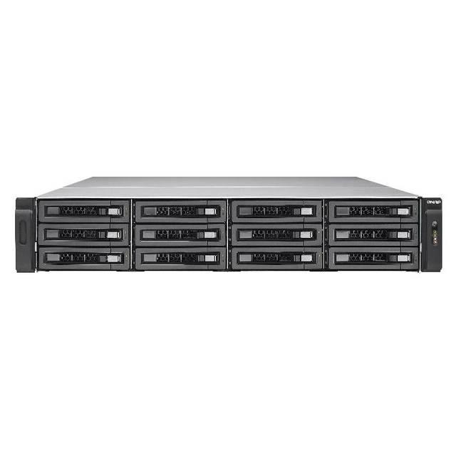 Qnap TVS-EC1280U-SAS-RP Network Attached Storage 12-Bay 2U Rackmount NAS Server - Intel Xeon E3-1245 3.4GHz 16GB (TVS-EC1280U-S