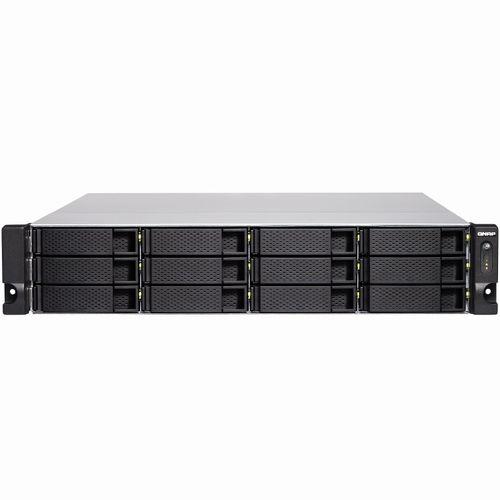 QNAP TS-1277XU-RP-2600 12-Bay 2U Rackmount NAS Server - iSCSI IP-SAN with Redundant Power Supply (TS-1277XU-RP-2600-8G-US)