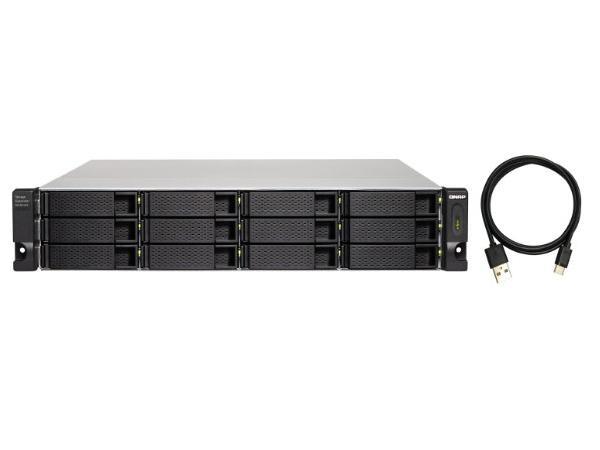 Qnap TL-R1200C-RP 12-Bay 3.5" 2U Rackmount JBOD Storage Expansion Unit - for select NAS Server (TL-R1200C-RP-US)