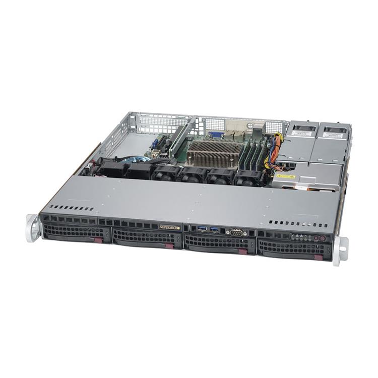 Supermicro SuperServer 5019S-MR Intel® Xeon® processor E3-1200 v5, DDR4 2133MHz; 4x DIMM Slots 1x PCI-E x8 (in x 16) AOC slot (