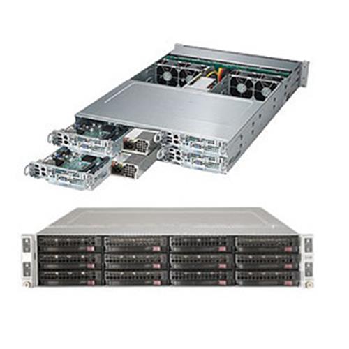 Supermicro SuperServer 6028TP-HC1R Intel® Xeon® processor E5-2600 v4, DDR4 2400MHz; 16x DIMM Slots 1x PCI-E 3.0 x16 (FHHL) AOC 