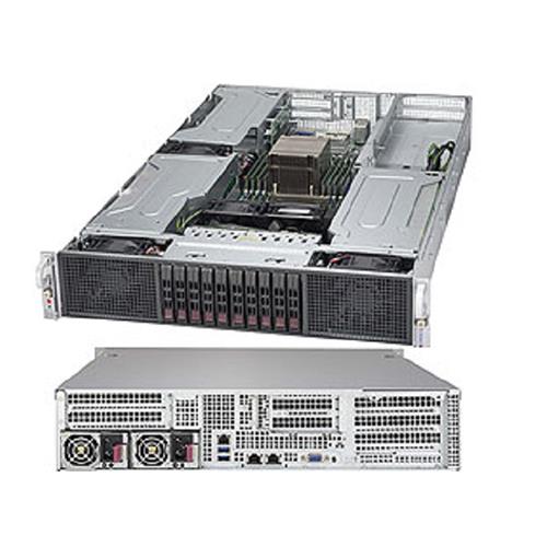 Supermicro SuperServer 2028GR-TR Intel® Xeon® processor E5-2600 v3, DDR4 2400MHz; 8x DIMM Slots 4x PCI-E 3.0 x16 & 1 OCI-E  3.0