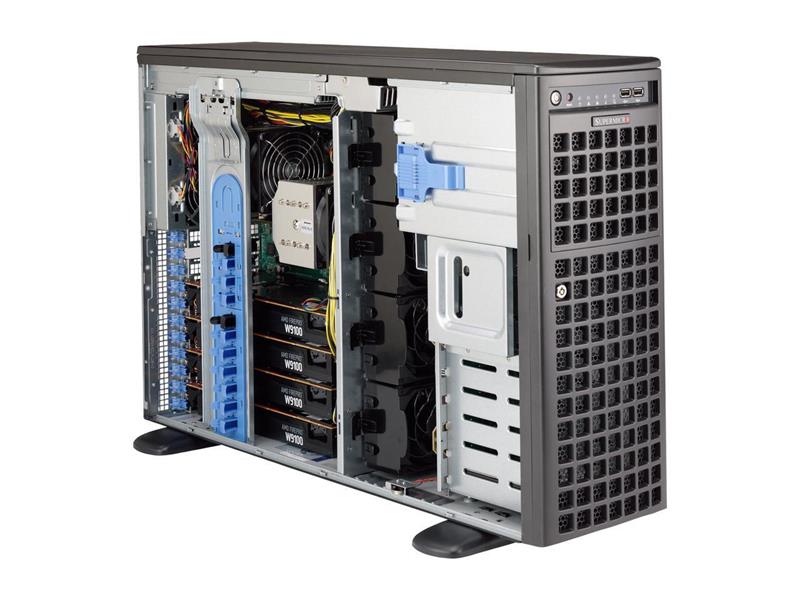 Supermicro Dual-Xeon GPU-optimized Server - Special Built ( SYS-7048GR-TR) - includes 2x E5-2603 v4 CPU, 8x 8GB RAM, 4TB SATA H