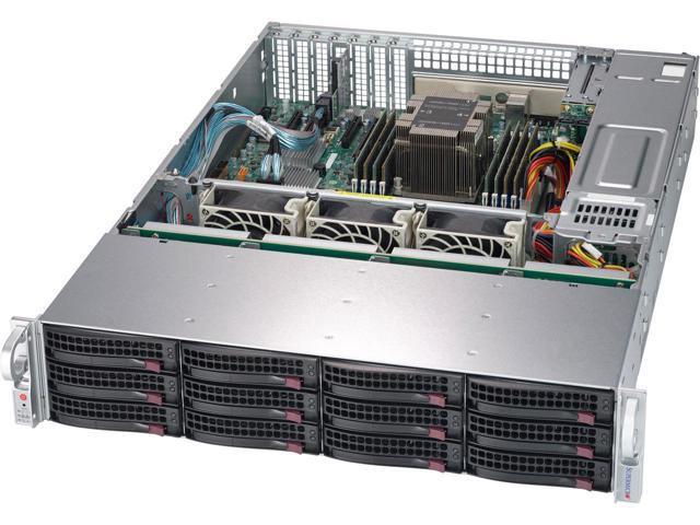 Supermicro Intel Xeon 4112 2U Rack Server - 32GB, 2x 128GB SSD, 8x HGST 4TB SAS 7.2K HUS726T4TAL5204 HDD