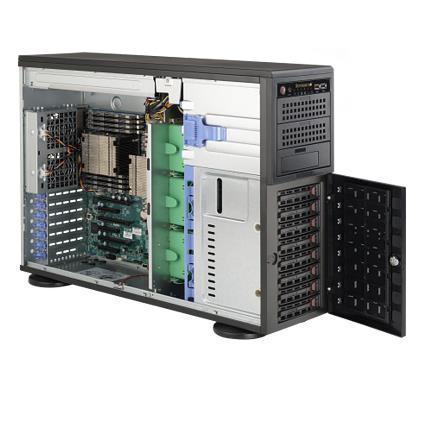 Supermicro Intel Xeon 5122 3.60GHz 32GB 2x 240GB SSD 2x 1TB HDD Tower Server (7049P-TRTOTO66)