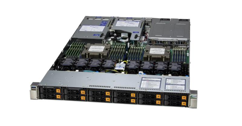 Supermicro Hyper A+ Server AS 2x AMD EPYC GENOA 9654 96Core/ 192Thread, 24x 32GB DDR5 4800MHz ECC, 1x DualPort 10GbE SFP+