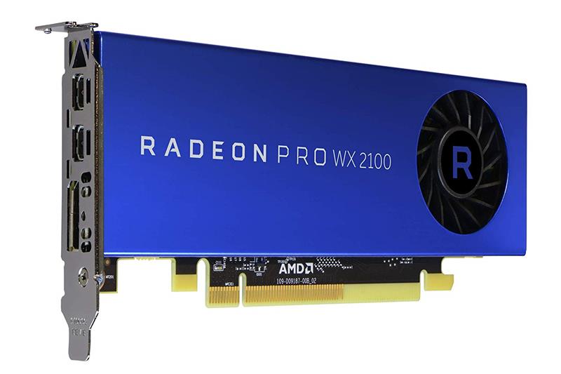 HPE AMD Radeon Pro WX 2100 2GB PCI-E Workstation Graphics Controller - 2x miniDP, 1x DP (Z0B15AA)