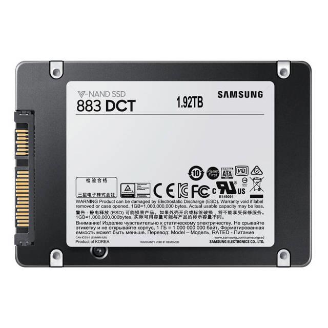 Samsung 883 DCT 3.84TB 2.5" SATA Enterprise SSD for Server Build (MZ-7LH3T8NE)