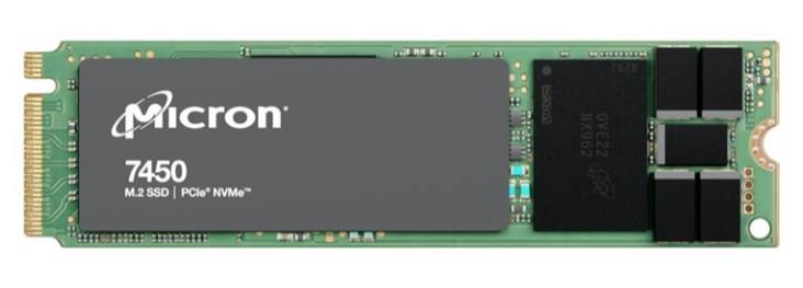 Micron 7450 PRO - SSD - Enterprise - encrypted - 480 GB - internal - M.2 2280 - PCIe 4.0 (NVMe) - Self-Encrypting Drive (SED), 