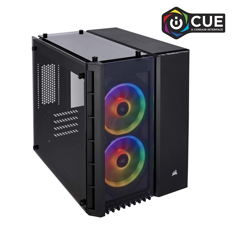 Corsair Crystal Series 280X RGB Micro-ATX Case(Open Box)