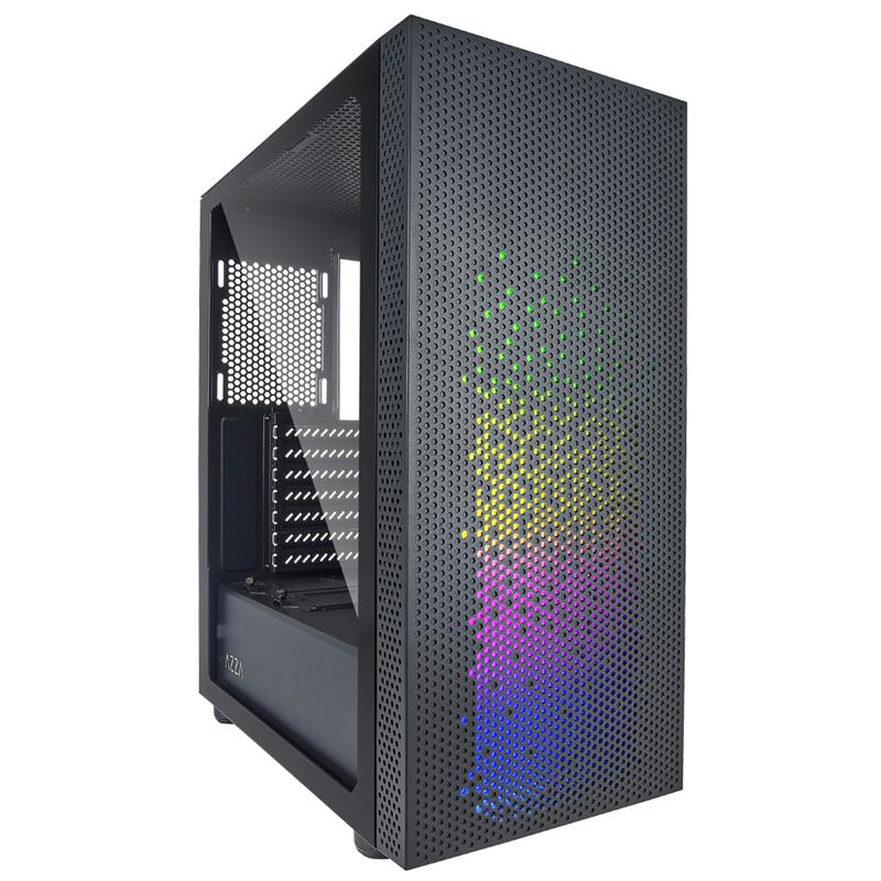 AZZA CELESTA 340 ATX Gaming Computer Case, Tempered Glass Side Window