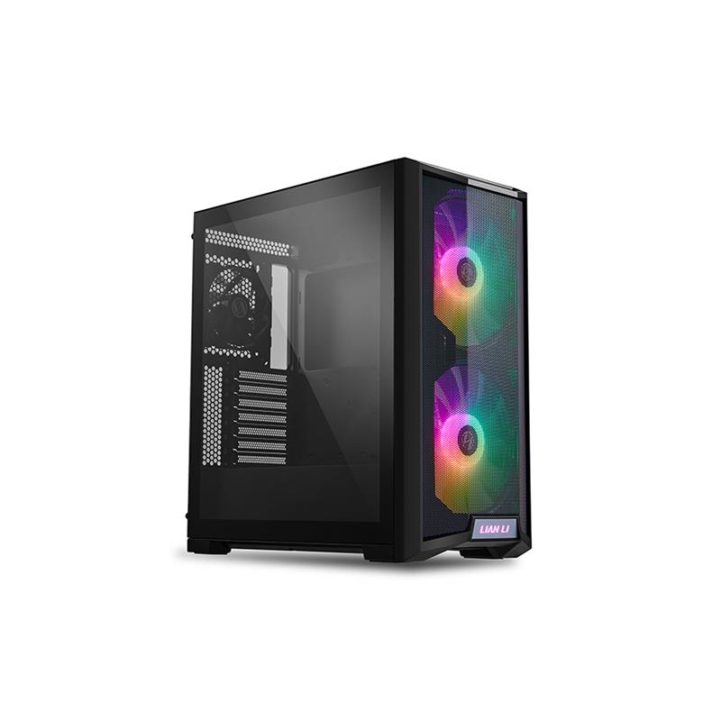 LIAN LI LANCOOL 215 SGCC/Tempered Glass ATX Mid Tower Computer Case - Black