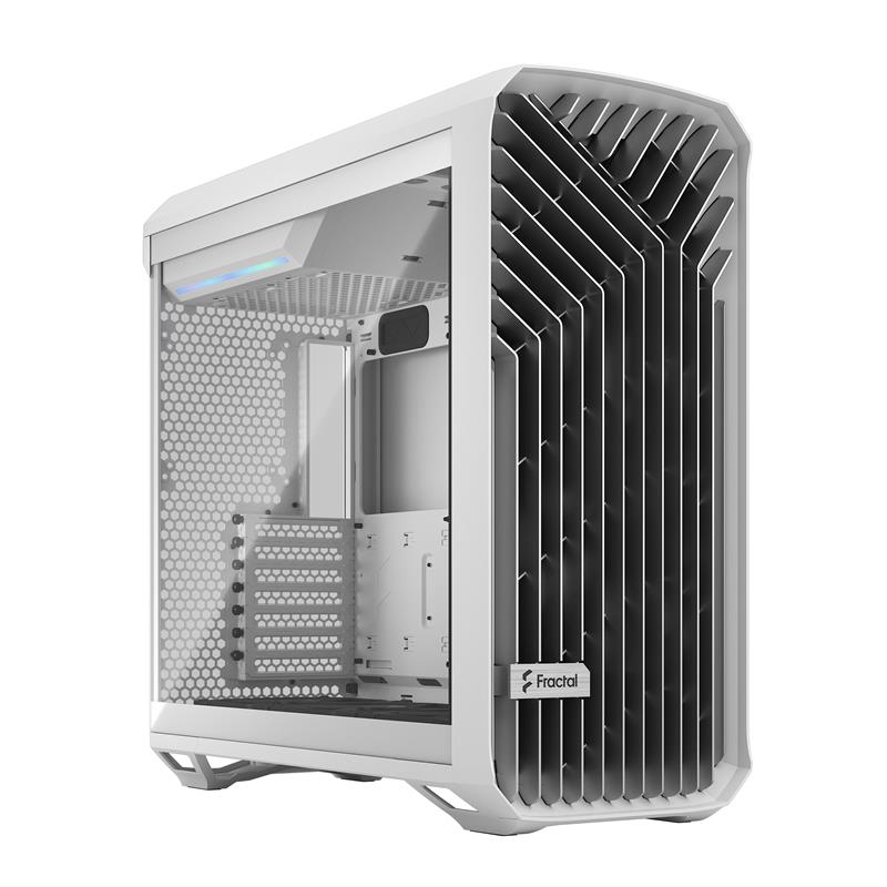 FRACTAL DESIGN Torrent White E-ATX Tempered Glass Window High-Airflow Mid Tower Computer Case(Open Box)