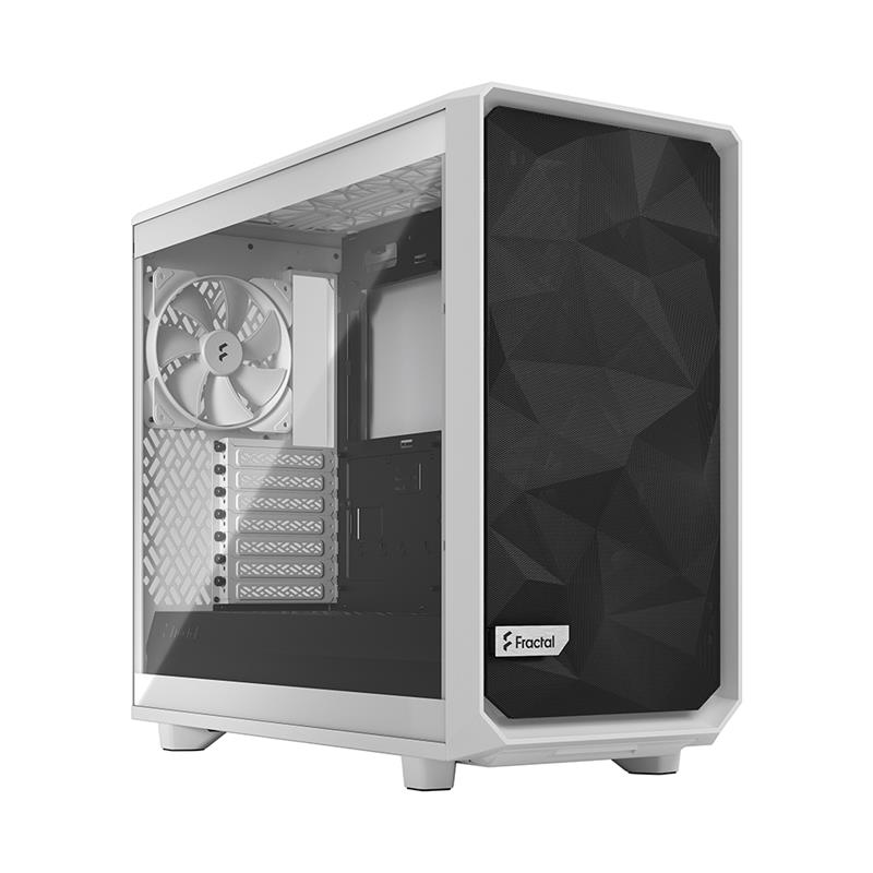 Fractal Design Meshify 2 Lite White TG Clear Tinted Tempered Glass Window ATX Mid Tower Computer Case(Open Box)