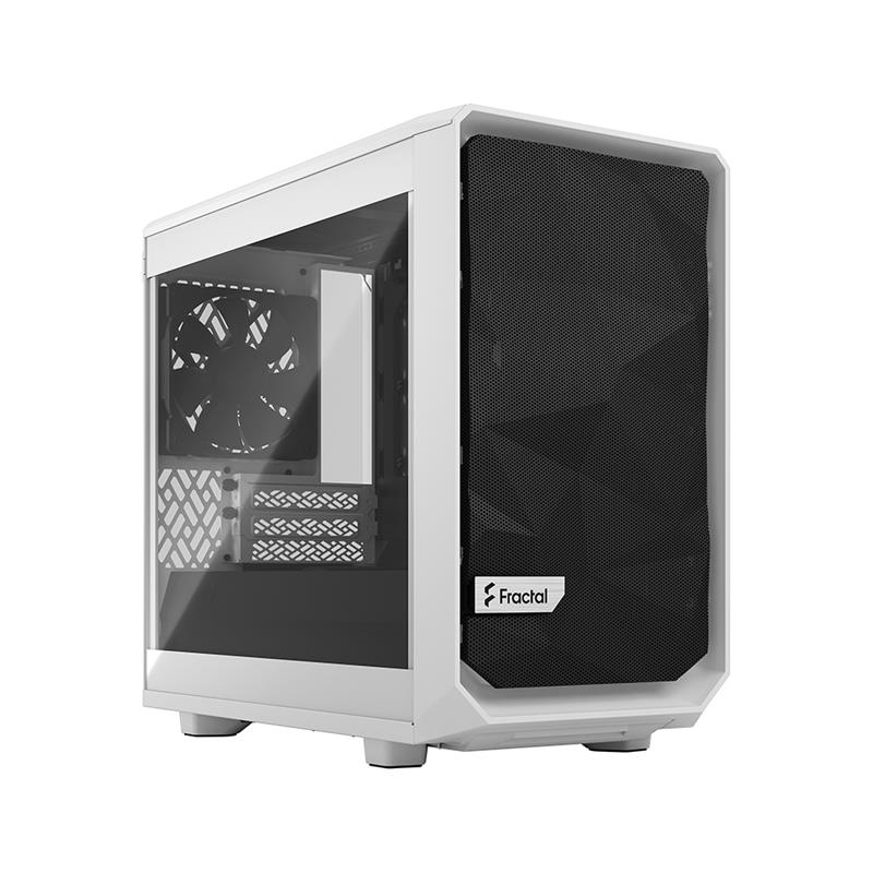 Fractal Design Meshify 2 Nano White TG Mini ITX High-Airflow Clear Tempered Glass Window Computer Case(Open Box)