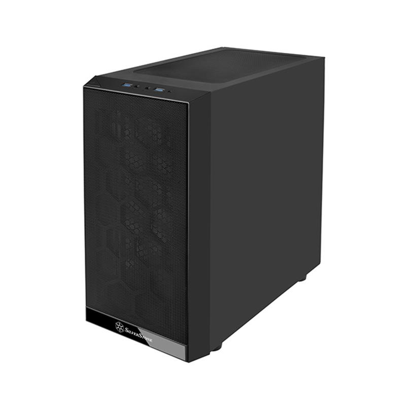 SilverStone Precision PS15 Tempered Glass Micro-ATX Case - Black(Open Box)