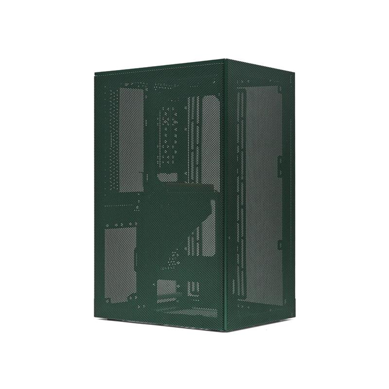 SSUPD Meshroom S Mini ITX Case - Green - without PCIe Riser Cable