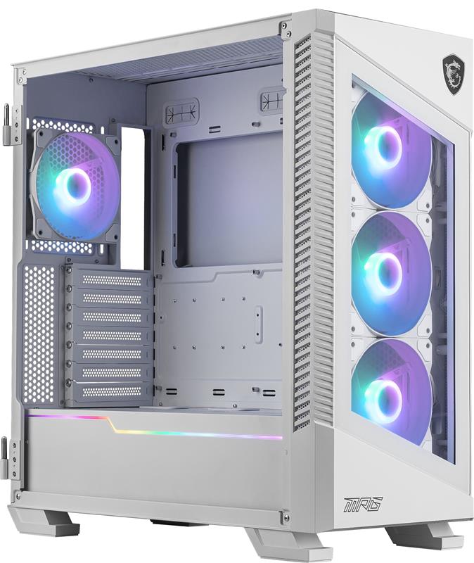 MSI MPG VELOX 100R Mid-Tower Computer Case, White