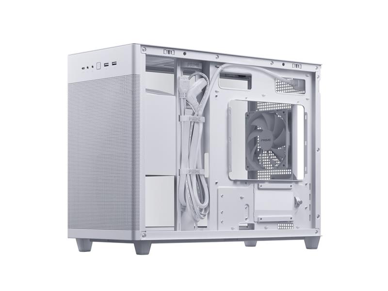 ASUS ASUS Prime AP201 Tempered Glass MicroATX Case White - Canada