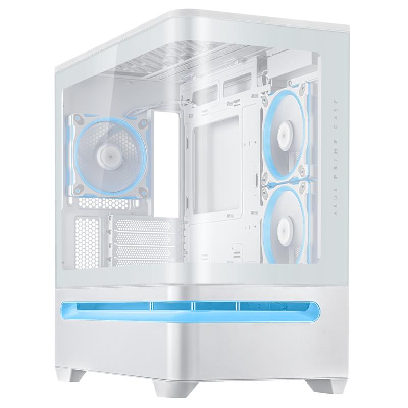 ASUS Boîtier mATX Prime AP202 ARGB Blanc