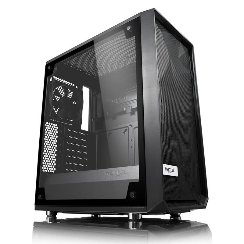 FRACTAL DESIGN Meshify C Light Tint Tempered Glass ATX Mid Tower Case (FD-CA-MESH-C-BKO-TGL)