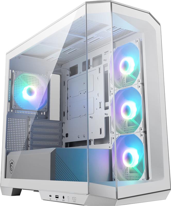 k*n様 MAG PANO M100R PZ MSI MAG PANO M100R PZ White Micro ATX Gaming Case, Support