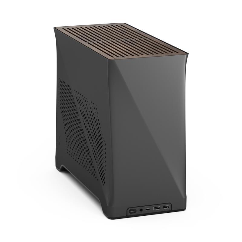 FRACTAL DESIGN Era 2 Silver Anodized Aluminum/Steel Mini-ITX Compact Small Form Factor PC Case, Grey